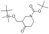 1-Boc-3-[(1,1-Dimethylethyl) dimethylsilyloxymethyl]-piperidin-4-one Structure,849767-21-1Structure