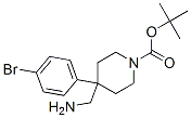 4-Aminomethyl-4-(4-bromo-phenyl)-piperidine-1-carboxylic acid tert-butyl ester Structure,849928-29-6Structure