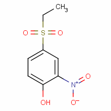 4-乙基磺?；?2-硝基苯酚結(jié)構(gòu)式_84996-11-2結(jié)構(gòu)式