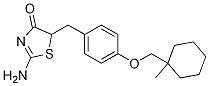 Rac 2-imino-5-[4-(1-methylcyclohexylmethoxyl)benzyl]thiazolidine-4one Structure,85010-66-8Structure