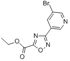 3-(5-Bromo-pyridin-3-yl)-[1,2,4]oxadiazole-5-carboxylic acid ethyl ester Structure,850375-34-7Structure