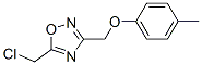 5-(Chloromethyl)-3-[(4-methylphenoxy)methyl]-1,2,4-oxadiazole Structure,850375-37-0Structure