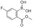 (5-Fluoro-2-methoxycarbonylphenyl)boronic acid Structure,850568-05-7Structure