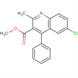 Methyl 6-chloro-2-methyl-4-phenylquinoline-3-carboxylate Structure,851072-07-6Structure