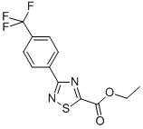 Ethyl 3-(4-(trifluoromethyl)phenyl)-1,2,4-thiadiazole-5-carboxylate Structure,851224-80-1Structure