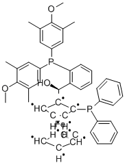 (S)-(-)-[(s)-2-二苯基膦二茂鐵基][2-雙(3,5-二甲基-4-甲氧基苯基)膦苯基]甲醇結(jié)構(gòu)式_851308-47-9結(jié)構(gòu)式