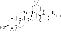 N-[(3beta)-3-Hydroxy-28-oxoolean-12-en-28-yl]-L-alanine Structure,851475-40-6Structure