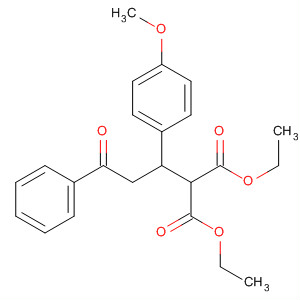 2-1-(4-Methoxy-phenyl)-3-oxo-3-phenyl-propyl-malonic acid diethyl ester Structure,85157-04-6Structure