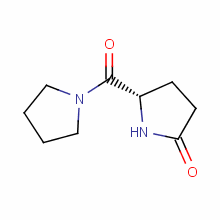 (S)-1-[(5-氧代-2-吡咯烷)羰基]吡咯烷結(jié)構(gòu)式_85187-28-6結(jié)構(gòu)式