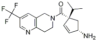 ((1S,4S)-4-氨基-1-異丙基-2-環(huán)戊烯)(3-(三氟甲基)-7,8-二氫-1,6-萘啶-6(5H)-基)甲酮結(jié)構(gòu)式_851916-40-0結(jié)構(gòu)式