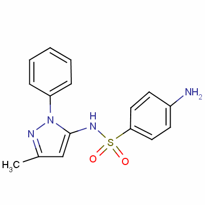 磺胺吡唑結(jié)構(gòu)式_852-19-7結(jié)構(gòu)式