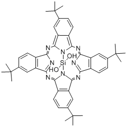 二氫氧化硅2,9,16,23-四叔丁基-29H,31H-酞菁結(jié)構(gòu)式_85214-70-6結(jié)構(gòu)式