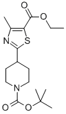 Tert-butyl 4-[5-(ethoxycarbonyl)-4-methyl -1,3-thiazol-2-yl]tetrahydro-1(2h)-pyridine Structure,852180-50-8Structure