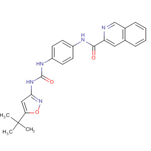 3-Isoquinolinecarboxamide, n-[4-[[[[5-(1,1-dimethylethyl)-3-isoxazolyl]amino]carbonyl]amino]phenyl]- Structure,852668-48-5Structure