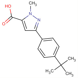 3-(4-Tert-butylphenyl)-1-methyl-1h-pyrazole-5-carboxylic acid Structure,852814-95-0Structure