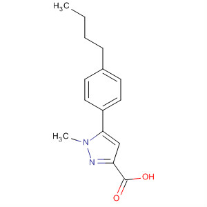 5-(4-Butylphenyl)-1-methyl-1h-pyrazole-3-carboxylic acid Structure,852815-60-2Structure