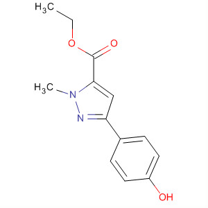 Ethyl 3-(4-hydroxyphenyl)-1-methyl-1h-pyrazole-5-carboxylate Structure,852816-08-1Structure