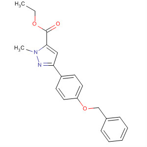 Ethyl 3-(4-(benzyloxy)phenyl)-1-methyl-1h-pyrazole-5-carboxylate Structure,852816-09-2Structure