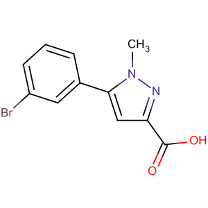 5-(3-Bromophenyl)-1-methyl-1h-pyrazole-3-carboxylic acid Structure,852816-28-5Structure