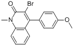 3-Bromo-4-(4-methoxyphenyl)-1-methyl-1h-2-quinolinone Structure,853192-45-7Structure