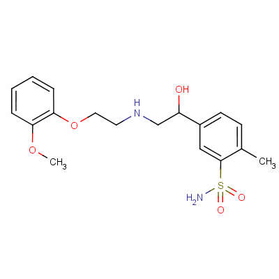 Amosulalol Structure,85320-68-9Structure