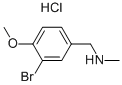 (3-Bromo-4-methoxy-benzyl)-methyl-amine hydrochloride Structure,855272-08-1Structure