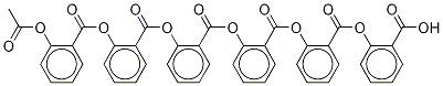 2-[[2-[[2-(Acetyloxy)benzoyl]oxy]benzoyl]oxy]benzoic acid 2-[[2-[(2-carboxyphenoxy)carbonyl]phenoxy]carbonyl]phenyl ester Structure,85531-20-0Structure