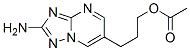 3-(2-Amino[1,2,4]triazolo[1,5-a]pyrimidin-6-yl)propyl acetate Structure,85599-38-8Structure