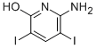 6-Amino-3,5-diiodo-pyridin-2-ol Structure,856965-98-5Structure