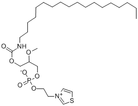 (±)-[3-(N-Octadecylcarbamoyloxy)-2-methoxy]propyl 2-thiazolioethyl phosphate Structure,85703-73-7Structure