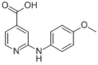 2-[(4-Methoxyphenyl)amino]isonicotinic acid Structure,85726-29-0Structure