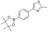 2-Methyl-4-[4-(4,4,5,5-tetramethyl-1,3,2-dioxaborolan-2-yl)phenyl]-1,3-thiazole Structure,857283-68-2Structure