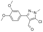 5-Chloro-3-(3,4-dimethoxyphenyl)-1-methyl-1h-pyrazole-4-carboxaldehyde Structure,857640-09-6Structure