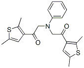 1-(2,5-二甲基-噻吩-3-基)-2-([2-(2,5-二甲基-噻吩-3-基)-2-氧代-乙基]-苯基-氨基)-乙酮結(jié)構(gòu)式_857642-92-3結(jié)構(gòu)式