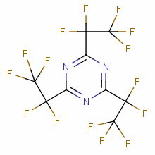 2,4,6-三(全氟乙基)-s-三嗪結(jié)構(gòu)式_858-46-8結(jié)構(gòu)式