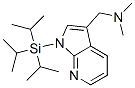 1H-Pyrrolo[2,3-b]pyridine-3-methanamine, N,N-dimethyl-1-[tris(1-methylethyl) silyl]- Structure,858116-59-3Structure