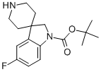 Tert-butyl5-fluorospiro[indoline-3,4-piperidine]-1-carboxylate Structure,858351-47-0Structure