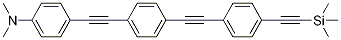 N,n-dimethyl-4-((4-((4-((trimethylsilyl)ethynyl)phenyl)ethynyl)phenyl)ethynyl)aniline Structure,858363-73-2Structure