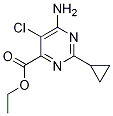 6-Amino-5-chloro-2-cyclopropyl-pyrimidine-4-carboxylic acid ethyl ester Structure,858954-79-7Structure