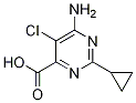 6-Amino-5-chloro-2-cyclopropyl-pyrimidine-4-carboxylic acid Structure,858955-50-7Structure