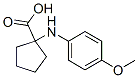 1-[(4-Methoxyphenyl)amino]cyclopentanecarboxylic acid Structure,859181-99-0Structure