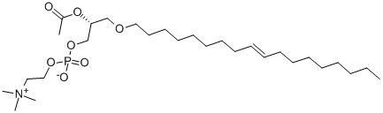 1-O-(cis-9-十八碳烯基)-2-乙酰基-sn-甘油-3-膽堿磷酸結(jié)構(gòu)式_85966-90-1結(jié)構(gòu)式