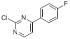 2-Chloro-4-(4-fluoro-phenyl)-pyrimidine Structure,85979-59-5Structure