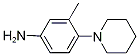 3-Methyl-4-(piperidin-1-yl)benzenamine Structure,85984-37-8Structure