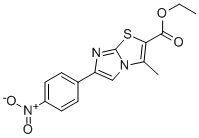 3-Methyl-6-(4-nitrophenyl)imidazo[2,1-b]thiazole-2-carboxylic acid ethyl ester Structure,860260-68-0Structure