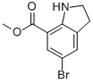 Methyl 5-bromoindoline-7-carboxylate Structure,860624-88-0Structure