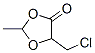 1,3-Dioxolan-4-one, 5-(chloromethyl)-2-methyl- Structure,86164-33-2Structure