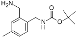 Tert-butyl 2-(aminomethyl)-4-methylbenzylcarbamate Structure,862205-35-4Structure