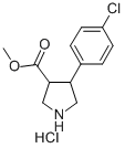 4-(4-Chlorophenyl)pyrrolidine-3-methylcarboxylate hydrochloride Structure,862283-71-4Structure