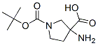 3-Amino-pyrrolidine-1,3-dicarboxylic acid 1-tert-butyl ester Structure,862372-66-5Structure